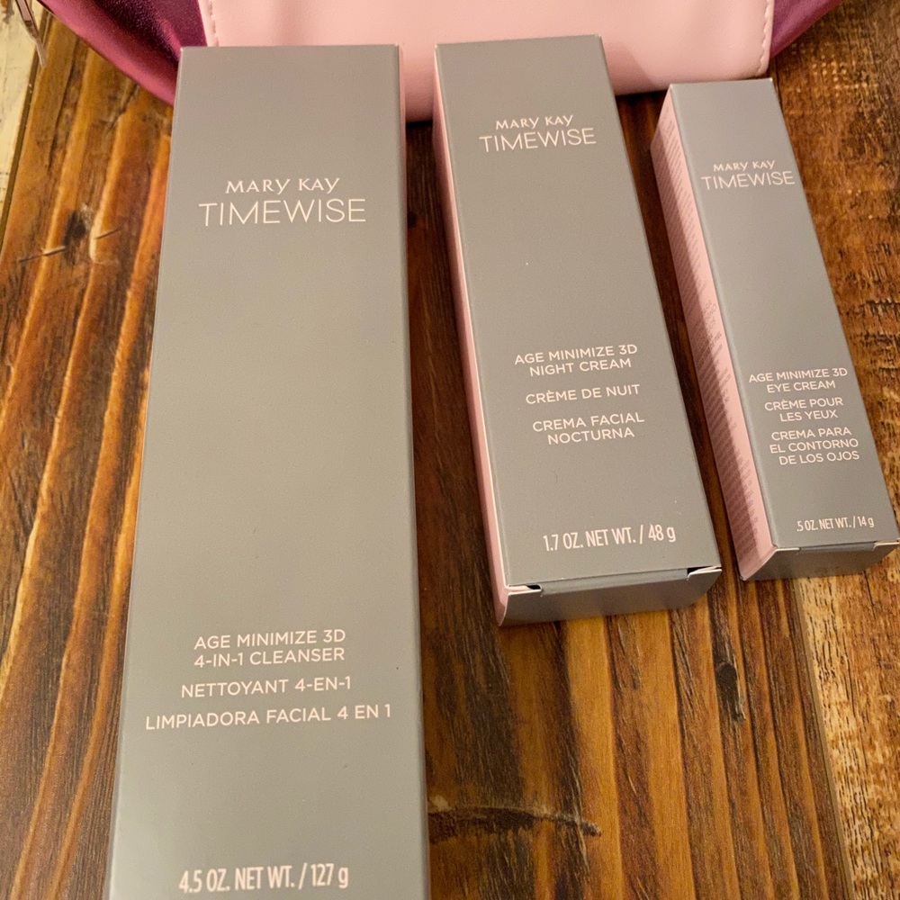 3D® Eye cream, cleanser and night cream